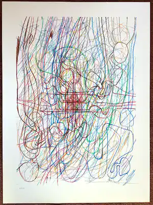 Hermann Nitsch - ohne Titel verkocht voor € 500!