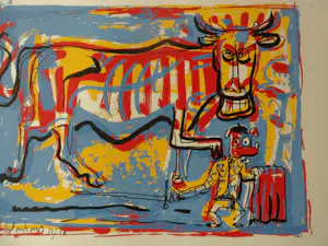 Peter Klashorst - Zeefdruk, titel. "Stierengevecht ". kopen? Bied vanaf 35!