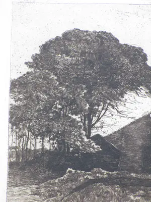 Willem de Zwart - Boerderij in Dekkersduin - Ets kopen? Bied vanaf 45!