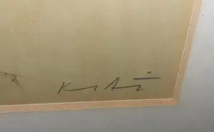 Niet of onleesbaar gesigneerd - Aquarel "Ons Dorp" werk van Kiat kopen? Bied vanaf 1!