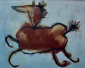 Jan Roëde - Ingelijste litho - 1987 (nette lijst) verkauft für € 299!
