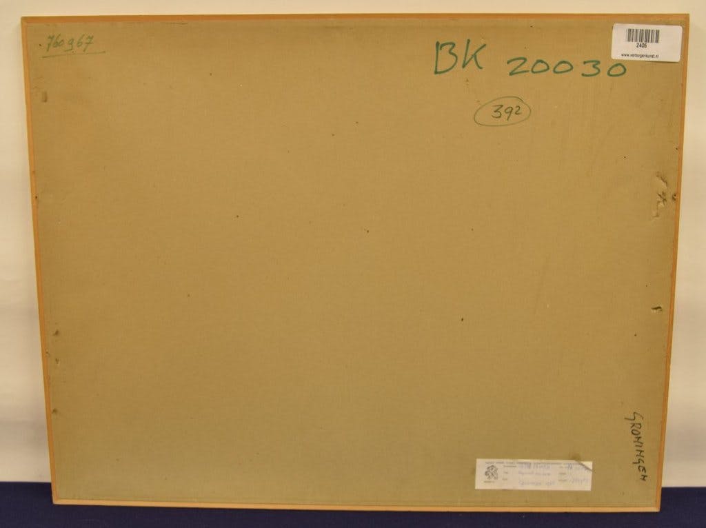 André Drenth - Nogmaals een keer - 1976 - Viltstift en Aquarel op papier - BKR Groningen kopen? Bied vanaf 10!