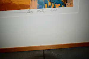 Theo Koster - Zeefdruk Nr. 90 - Connection - Ingelijst kopen? Bied vanaf 75!