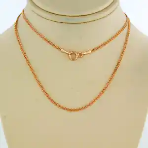 14k rosé gouden collier - 45 cm lang verkocht voor € 100!