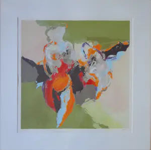 Peter Munnik - ZONDER TITEL / KLEURZEEFDRUK / 88x88cm / KADER / SIG kopen? Bied vanaf 45!