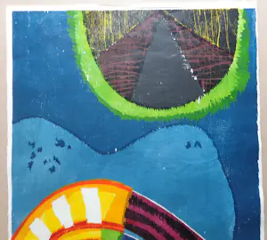 Guillaume Le Roy - ELLEN / KLEURHOUTSNEDE / 92x62cm / SIG / 1971 kopen? Bied vanaf 75!