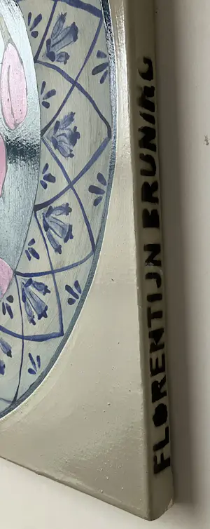 Florentijn Bruning - “Mona Lisa 59” - Gemengde techniek op canvas - Handgesigneerd kopen? Bied vanaf 100!