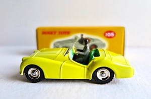Curiosa - Dinky Toys - 3x Cabriolet+bestuurder- Ford en Triumph - Atlas/Mattel 1:43 +Doos kopen? Bied vanaf 1!