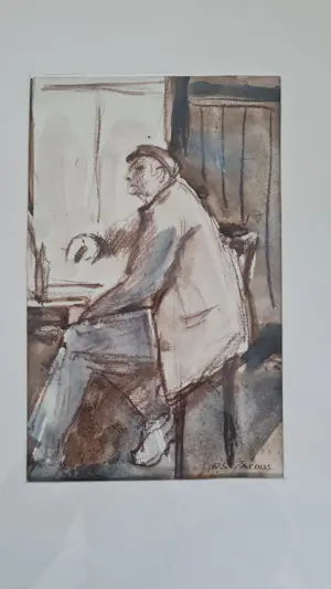 Les (Isaac) Jacobs - Oude man in Café Bakker kopen? Bied vanaf 140!