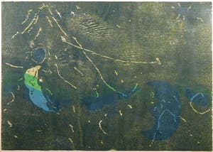 Jef Diederen - Houtsnede, Lune de Provence - Ingelijst kopen? Bied vanaf 40!