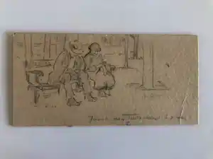 Ina Rahusen - Potlood tekening Parijs kaufen? Bieten Sie von 39!
