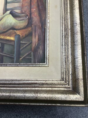 Niet of onleesbaar gesigneerd - Klompen op gematte stoel en netelse doek. kopen? Bied vanaf 1!