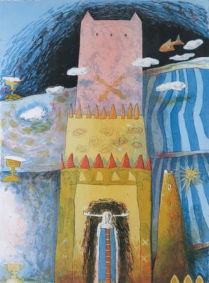 Gert Strengholt - Litho, Clouds meet the sea - Ingelijst kopen? Bied vanaf 35!