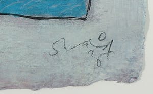 Shahid Parvez - Zeefdruk, New Friend - Ingelijst kopen? Bied vanaf 40!