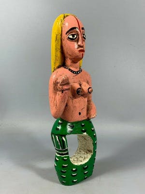 Benin - 200927 - Old Fon mami wata Statue from Benin - Nigeria kopen? Bied vanaf 65!