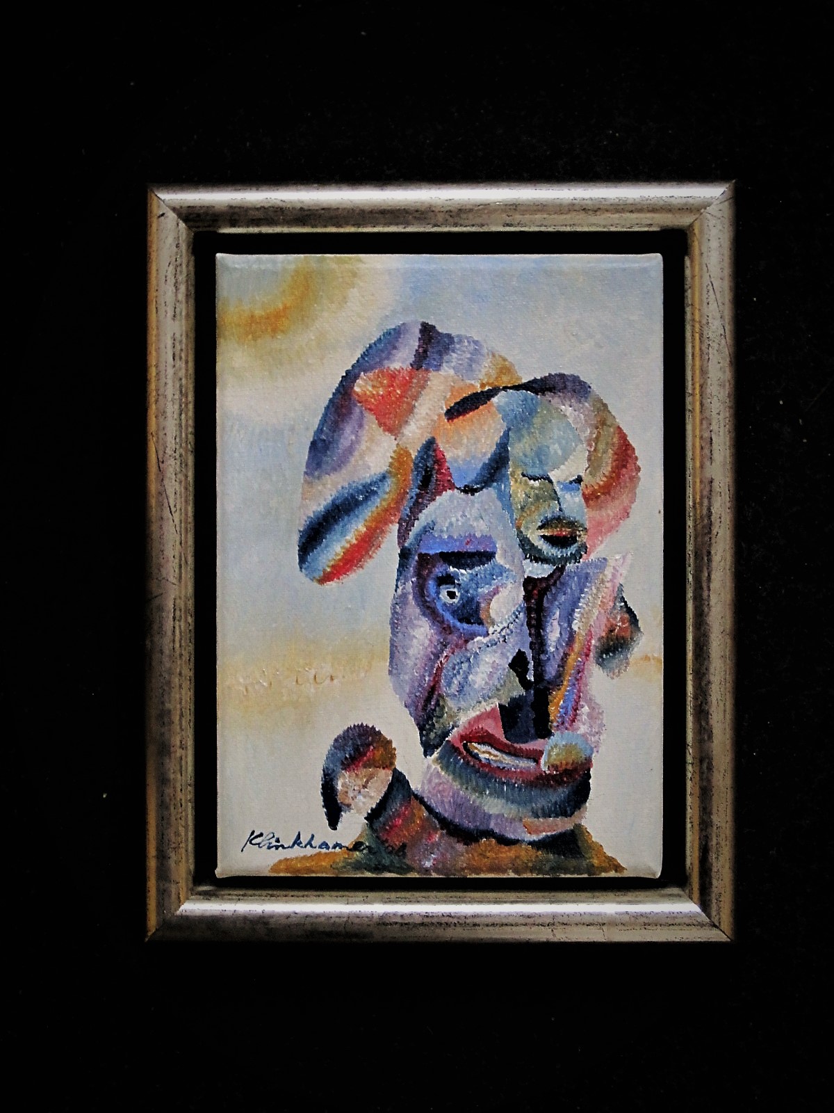 Henk Klinkhamer - Non-Conformist - Expressionistisch portret "Eleonora en Zoon" gesigneerd verkocht voor € 1!