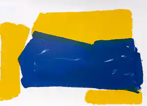 Adine Engelman - Abstracte compositie, monotype (unica) verkauft für € 190!