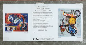 Jan te Wierik - Gemengde techniek op papier : 'So and you will kiss me?'- Ingelijst kopen? Bied vanaf 1150!