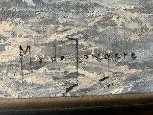 Marius de Jongere - Een van zijn laatste werken uit 1977. Platbodems op de plassen. kopen? Bied vanaf 850!