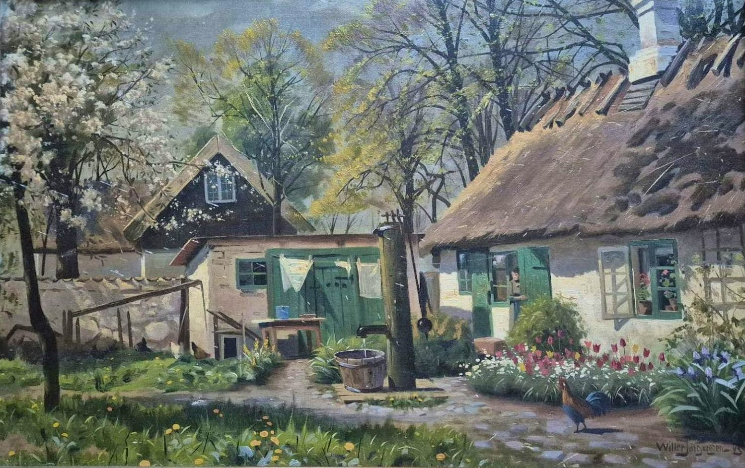 Buy Willer Jorgensen - Landelijk lentetafereel? Bid from 100!