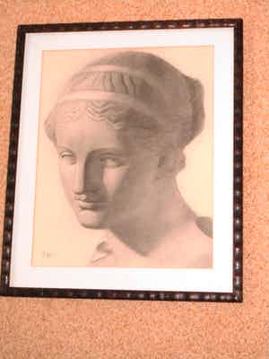 Cornelia Hioolen - Potloodtekening - Aphrodite verkocht voor € 35!