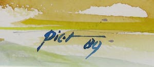Piet Snoeren - Aquarel, Bomen kopen? Bied vanaf 1!