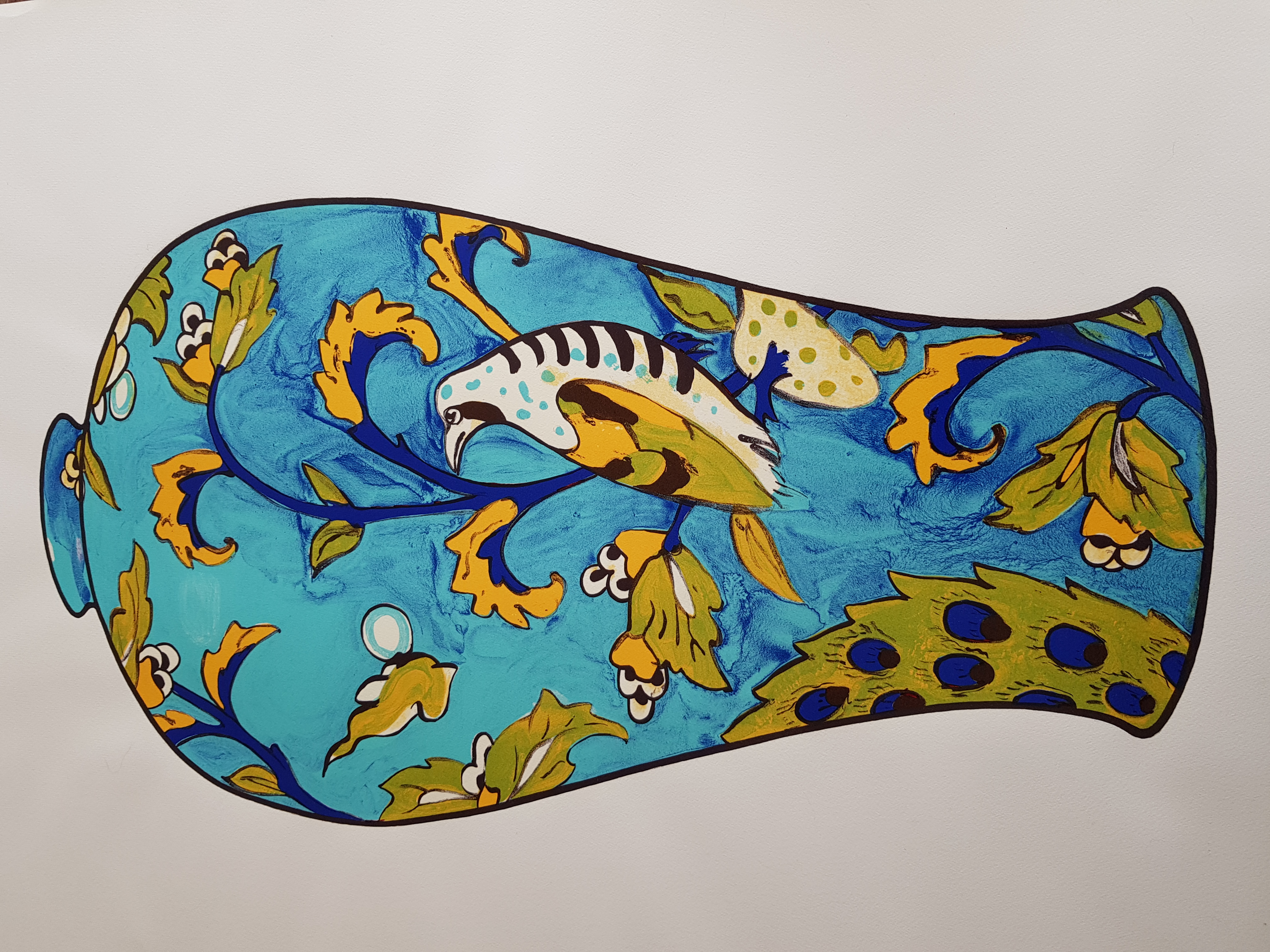 Marian Plug - Vaas zeefdruk kopen? Bied vanaf 100!