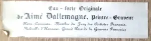 Aime Edmond Dallemagne - (1882-1971) | Rue de Chevalier & Sacre Coeur Parijs kaufen? Bieten Sie von 100!