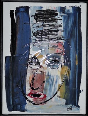 Martin van Wordragen - Portret van een clown tussen de coulissen kopen? Bied vanaf 175!