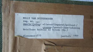Niet of onleesbaar gesigneerd - Maria Emilie Duivenboden (1901-1984) - Portret kopen? Bied vanaf 1!