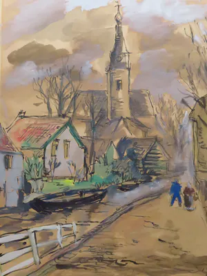 Jan Makkes - Dorpsgezicht (Vroeg werk) kopen? Bied vanaf 155!