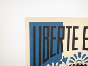 AcheterShepard Fairey - LIBERTÉ, ÉGALITÉ, FRATERNITÉ? Enchérissez de 1!