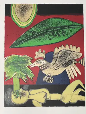 Corneille - Lithografie Un rêve vert (Een groene droom) 1975 kopen? Bied vanaf 800!