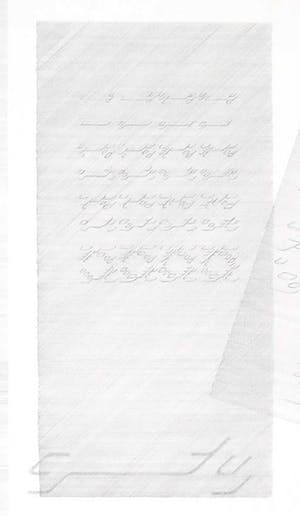 Wim Smits - Potlood, z.t. Schrift op fijne lijnen (Groot) kopen? Bied vanaf 1!