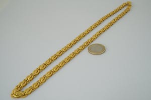 1908 - Geel gouden collier kopen? Bied vanaf 1500!