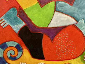 Clemens Briels - Handbewerkte zeefdruk Nr. 4 - Un jardiro secreto - op paneel kopen? Bied vanaf 375!