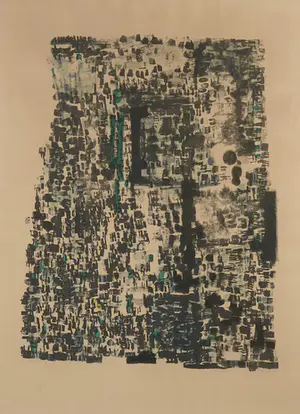 Maria Elena Vieira da Silva - Litho, Zonder titel - Ingelijst kopen? Bied vanaf 350!