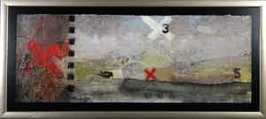 Theo Koster - Mixed media, Zonder titel - Ingelijst (Groot) verkocht voor € 70!