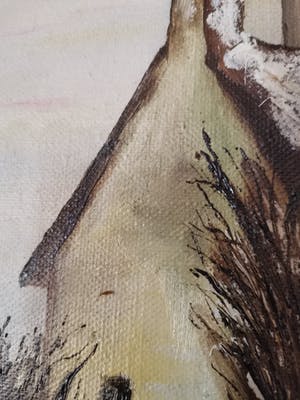 Niet of onleesbaar gesigneerd - Winters dorpszicht kopen? Bied vanaf 1!