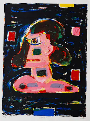 Alphons Freijmuth - Grote kleuren lithografie "vrouwelijk naakt / Marion" potloodgesigneerd kopen? Bied vanaf 60!