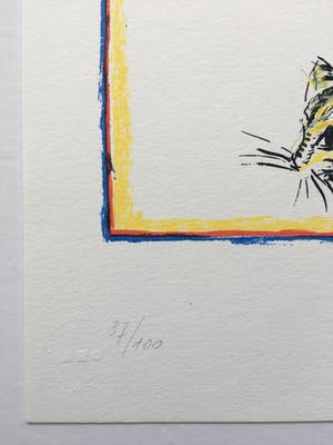 Roger Raveel - zeefdruk ‘Felix Vulgaris’ - 2010 - oplage 100 kopen? Bied vanaf 575!