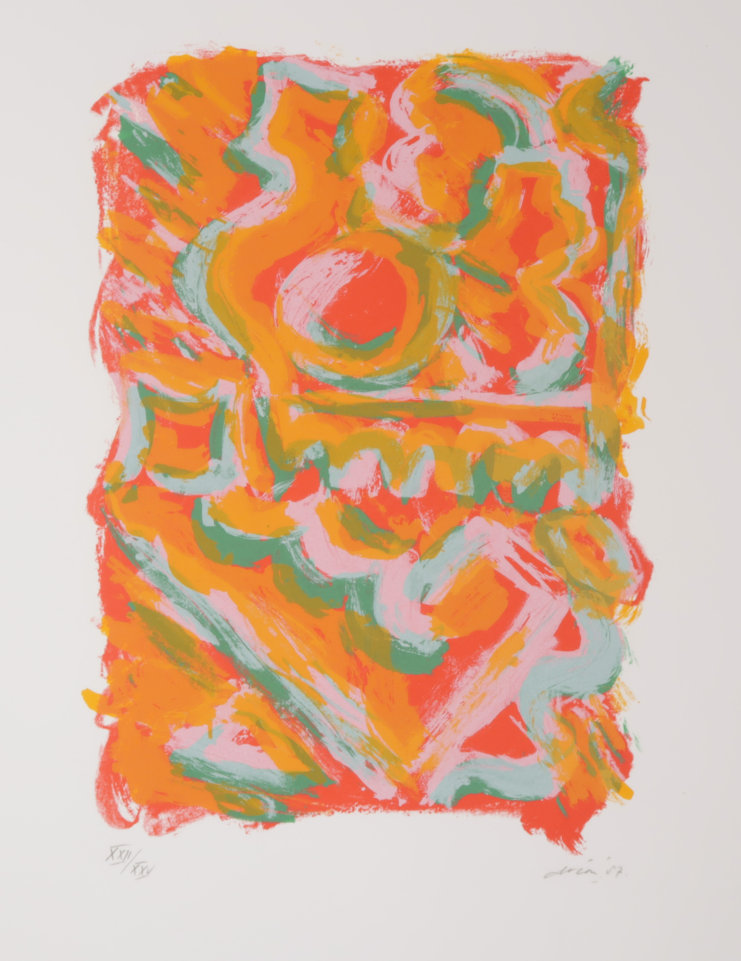 Wim Drion - Litho, Abstracte compositie kopen? Bied vanaf 1!