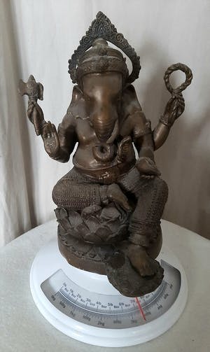 Niet of onleesbaar gesigneerd - Ganesha beeld brons toegesrijven aan 19e eeuw, uit Tibet kopen? Bied vanaf 1!