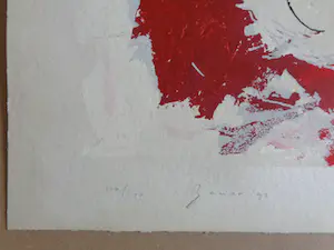 Menno Bauer - TOT SCHRIK VAN HET VERDRIET / KLEURZEEFDRUK / 56x76cm / SIG / 1992 kopen? Bied vanaf 20!
