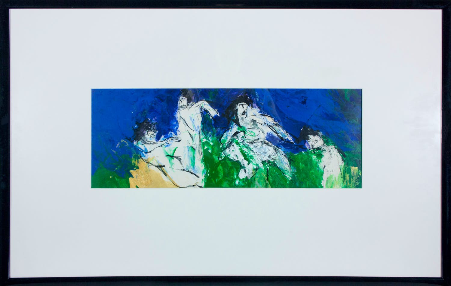 Menno Bauer - Acryl op doek, Het verschil tussen herinnering en begeerte - Ingelijst verkocht voor € 20!