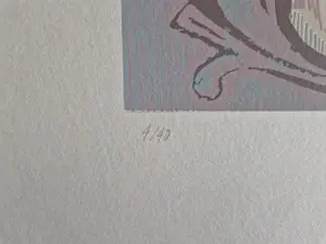 Jacques Neve - Grote kleuren zeefdruk "kompositie" kleine oplage - gesigneerd kopen? Bied vanaf 49!
