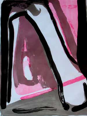 Bram van Velde - ingelijste 5 kleuren litho: Ce Qui Reste; Maeght 358 - 1980 verkocht voor € 395!