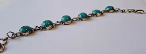 Nieuw  Sterling zilveren armband gezet met Turkoois. kopen? Bied vanaf 75!