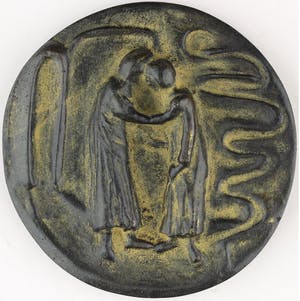 Inka Klinckhard - Bronzen penning: Verloren zoon, 1983 kopen? Bied vanaf 125!