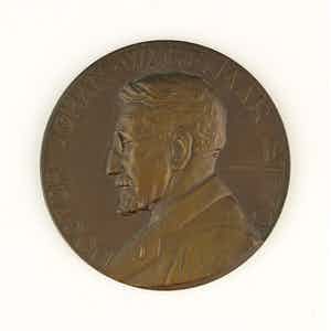 Gra Rueb - Bronzen penning: Dr Johan Wagenaar, 1932 verkocht voor € 45!